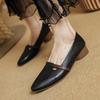 Women High Heels Spring Summer New Pointed-toe Pu Leather Casual Shoes Banquet Party Women Simple Pumps Fashion Single Shoes