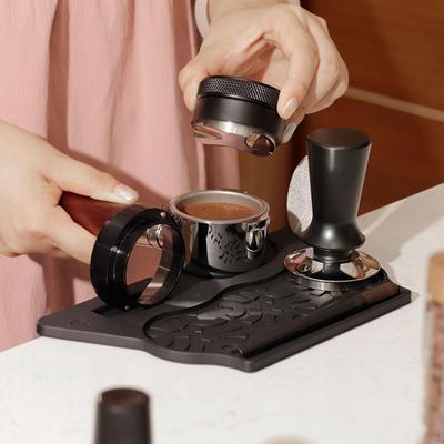 Coffee Tamp Mat Corner Espresso Silicone Tamping for Home