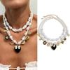 Double-layer Imitation Pearl Necklace Imitation Pearl Clavicle Chain  Wedding