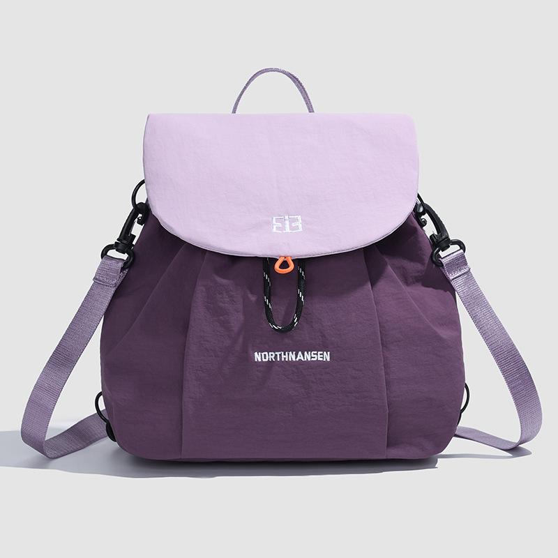High-value Cute Color Matching Bag Junior High School and High School Students' Schoolbags Outdoor Leisure Travel Multifunctional Shoulder Bag
