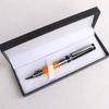 Chinese Enterprises Supply Iridium Nib Acrylic Metal Gifts Pen Leather Gift Box Set Business Signature Pen Ballpoint Pen