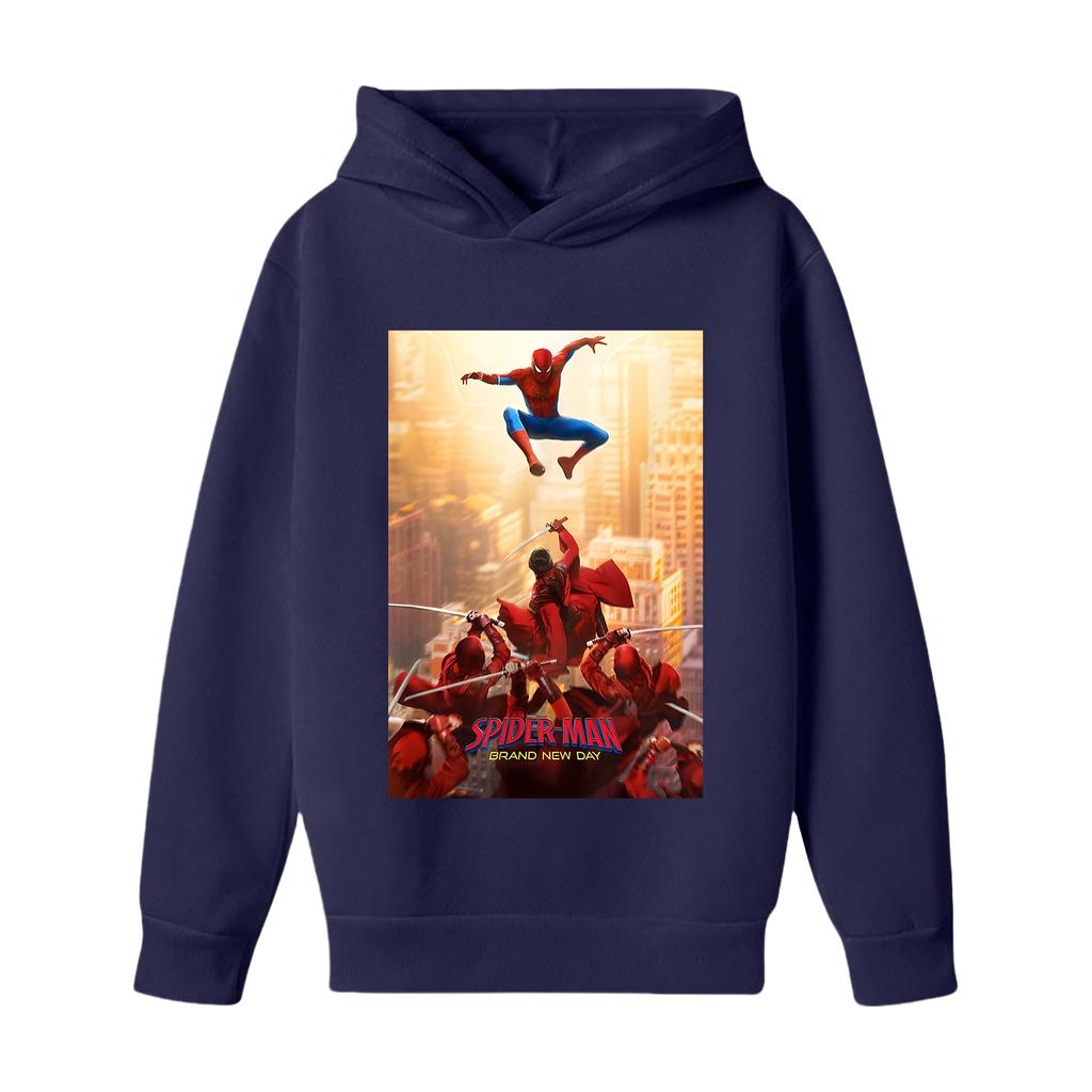 Kids Long Sleeve Loose Fit Letter Print Pullover Hoodie for Boys and Girls