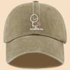 Trendy and Personalized Peaked Cap, Adjustable Outdoor Camping and Travel Check-in Baseball Cap