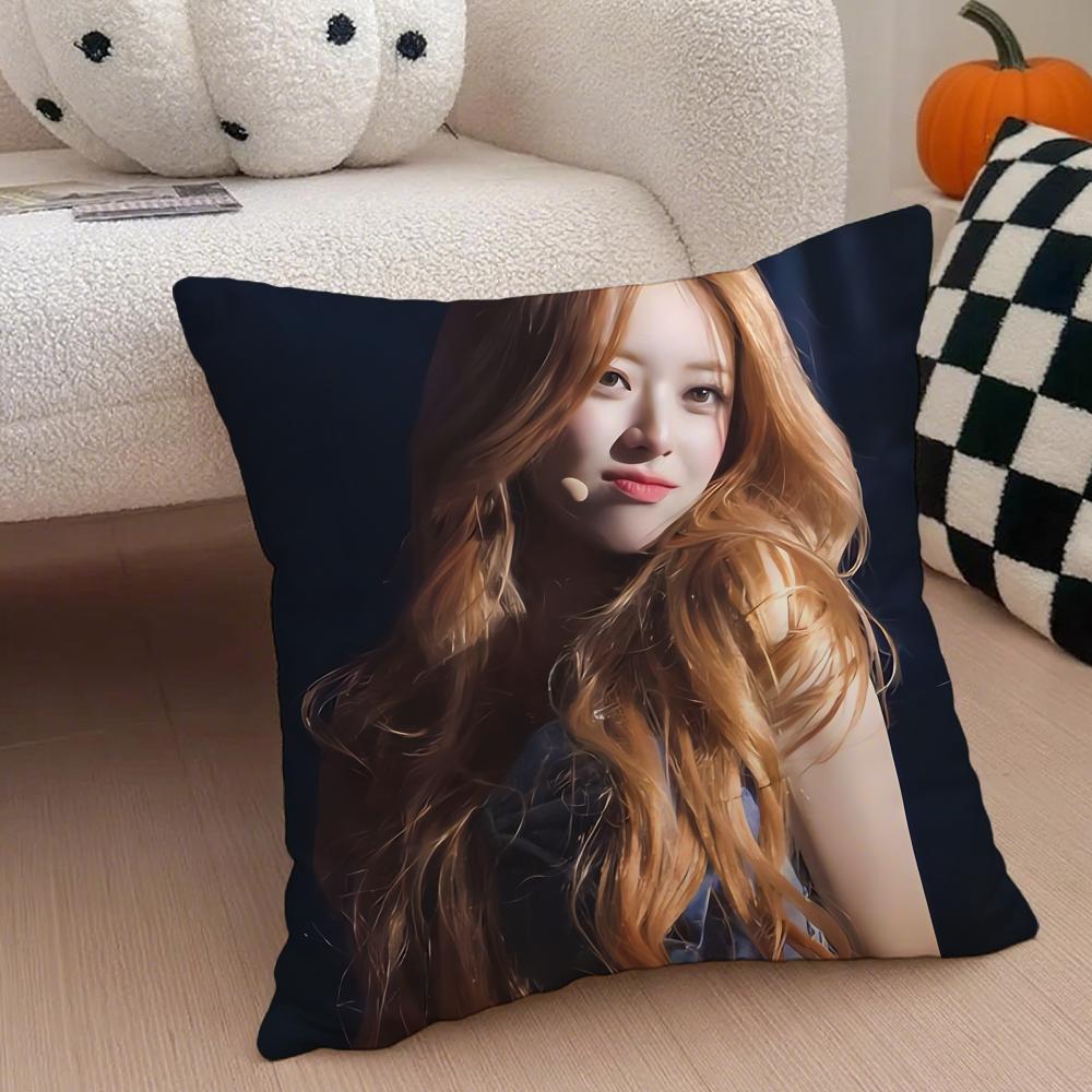 actor youthful SShin Yuna Cushion Cover Throw Pillow Cover Hidden Button Durable Polyester Chair Cushion