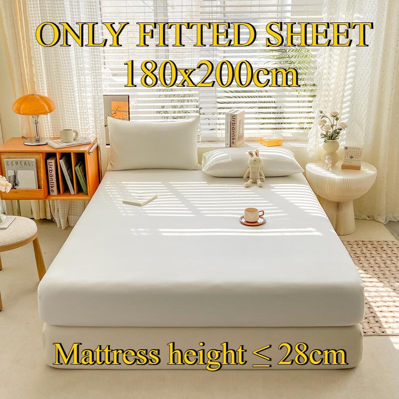 Fitted Sheet Pure Cotton Non-fading Non-balling Single-piece Bed Sheet Non-slip Multi-specification Bedding Bedspread Protector