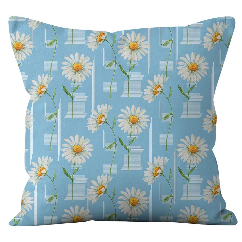 New Small Fresh Daisy Pillowcase, Available Without Pillow Core Home Cushion Cover