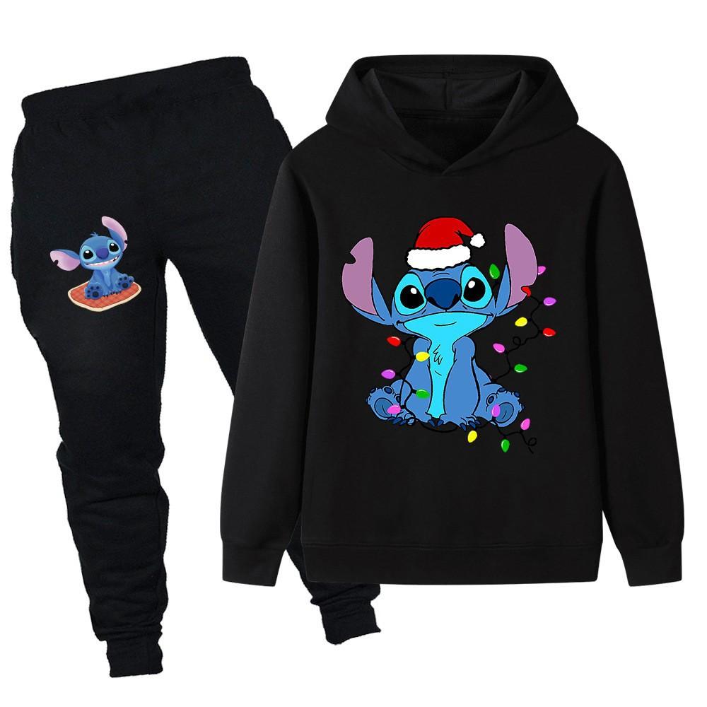 Stitch Printed Kids Set Kids Hoodies Sweater Set PB1109