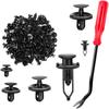 100 PCS Car Bumper Clips & Retainers Set 90467-07201, 52161-02020, 90467-10183