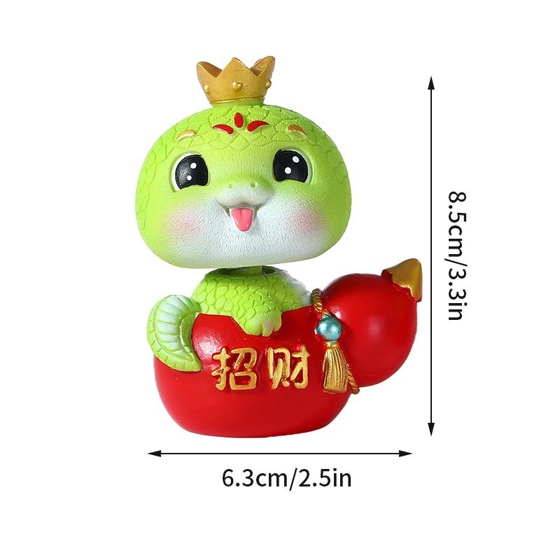 Chinese New Year  Ornament Snake Statue Ornament Lunar New Year Gift Decoration Desk Accessories Chinese Zodiac Decoration