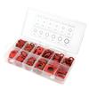 12 Sizes Red Steel Paper Flat Washers Kit Insulation Washer Assorted Set with Box Paper Washer Assorted