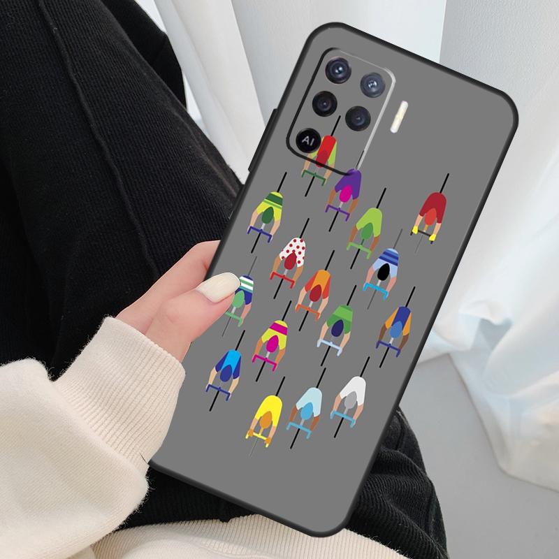 Bike Bicycle Case For Oppo A54 A74 A94 A18 A57 A17 A77 A38 A58 A78 A98 A80 A60 A40 A96 A76 A16 A15 A5 Pro