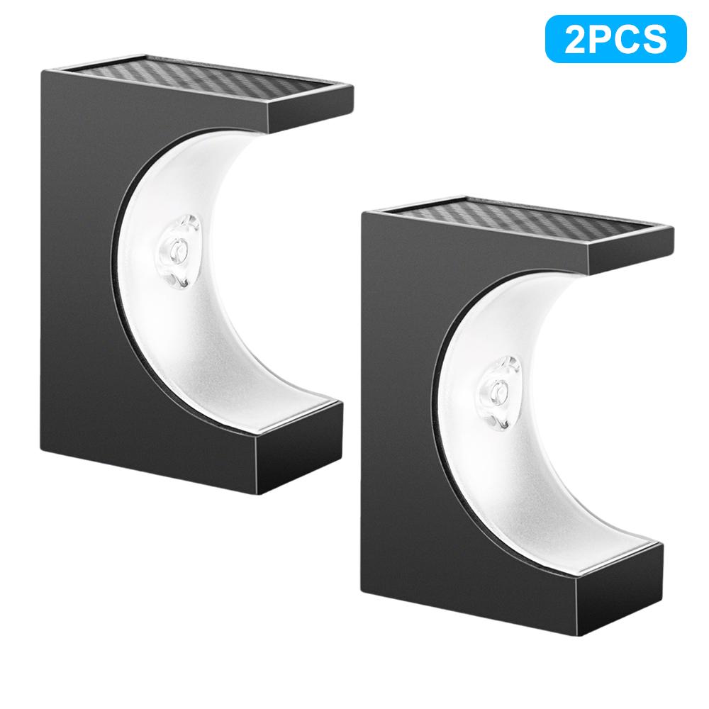 LED Solar Stair Lights Outdoor Solar Garden Step Light Waterproof Solar Fence Light Front Step Front Porch Sidewalk Patio Pathwa