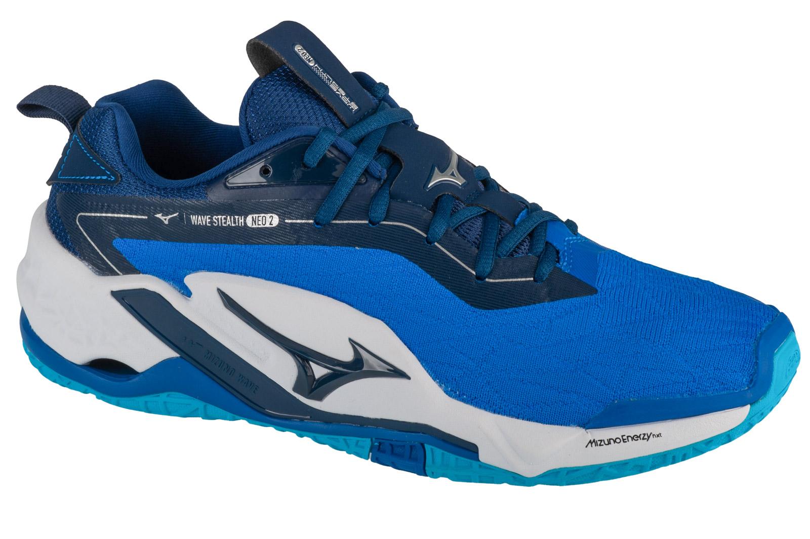 Mizuno Wave Stealth Neo II, Sapatos de Handebol azuis para homem 44 azul