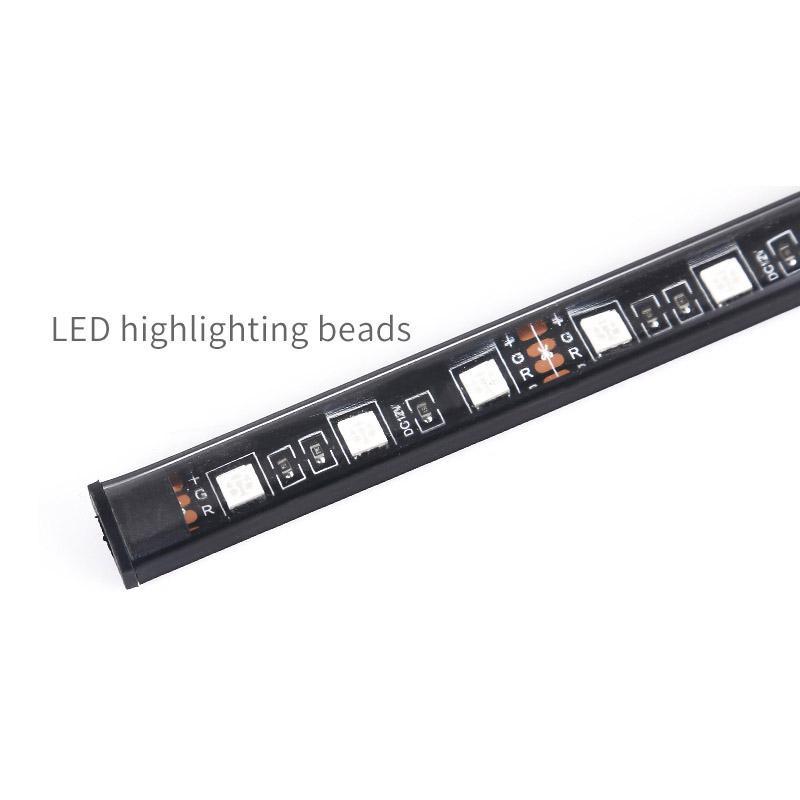 Led Car Interior Backlight With Usb Cigarette Lighter Ambient Atmosphere Mood Light Rgb Remote App Auto Foot Decorative
