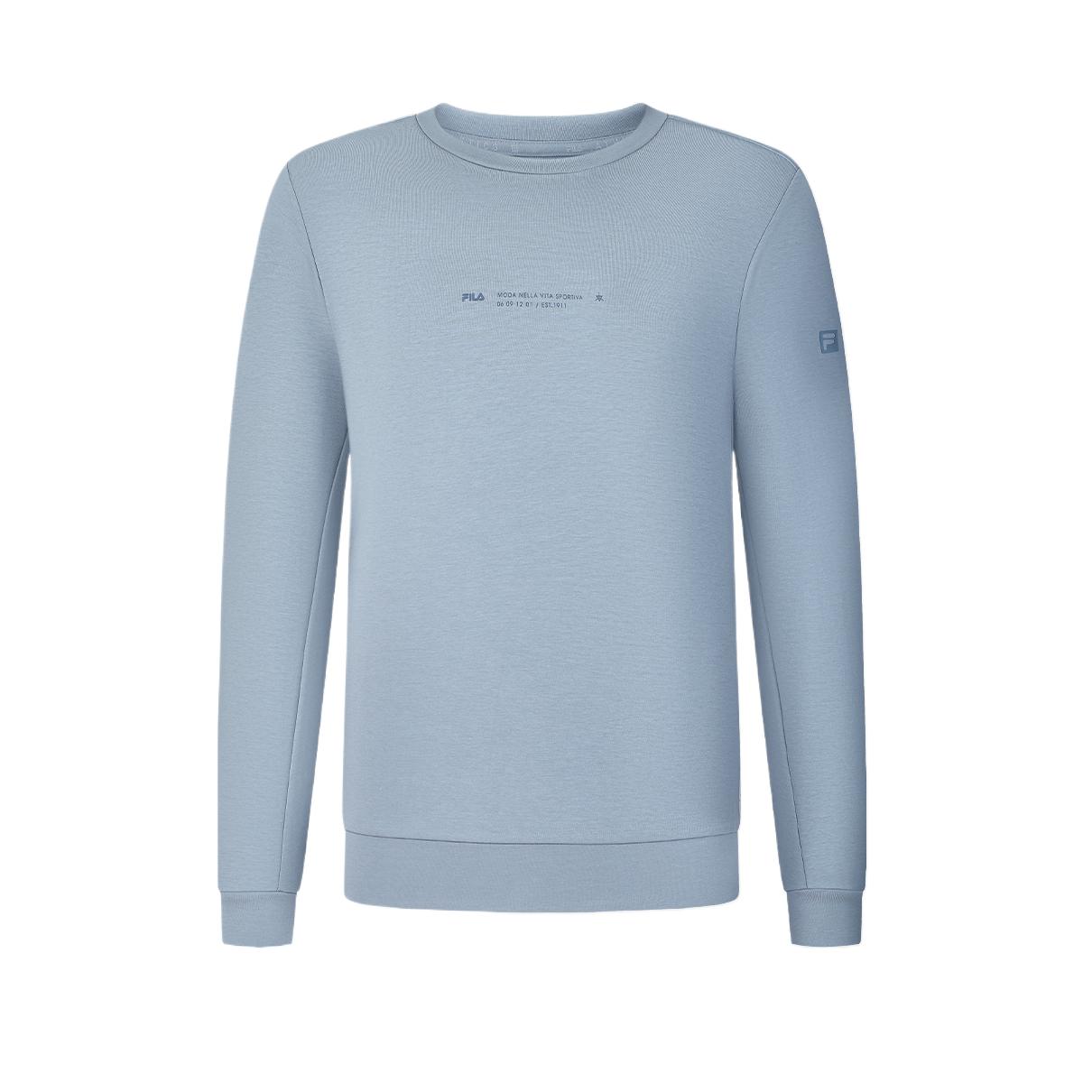 

FILA Fashionable Soft Versatile Comfortable Hoodie Men hoodies Iron-Blue A11M441206A-DB M