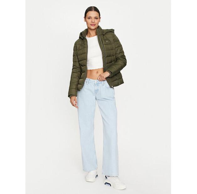 Tommy Jeans Basic Down Jacket DW0DW18311 Green Slim Fit