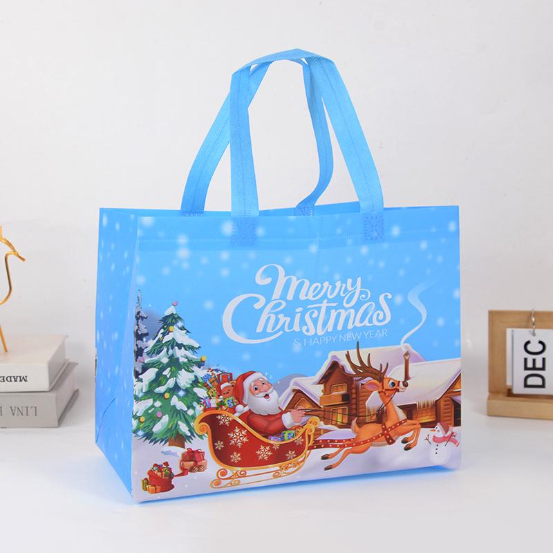 Christmas Gift Bag Santa Claus Snowman Candy Gift Packaging Bag 2025 Merry Christmas Party Home Decor Navidad Noel 2025 New Year