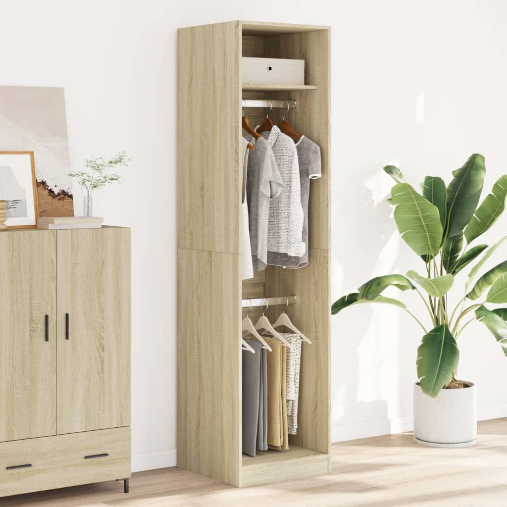 Wardrobe in Sonoma Oak Finish 50 x 50 x 200 cm Engineered Wood