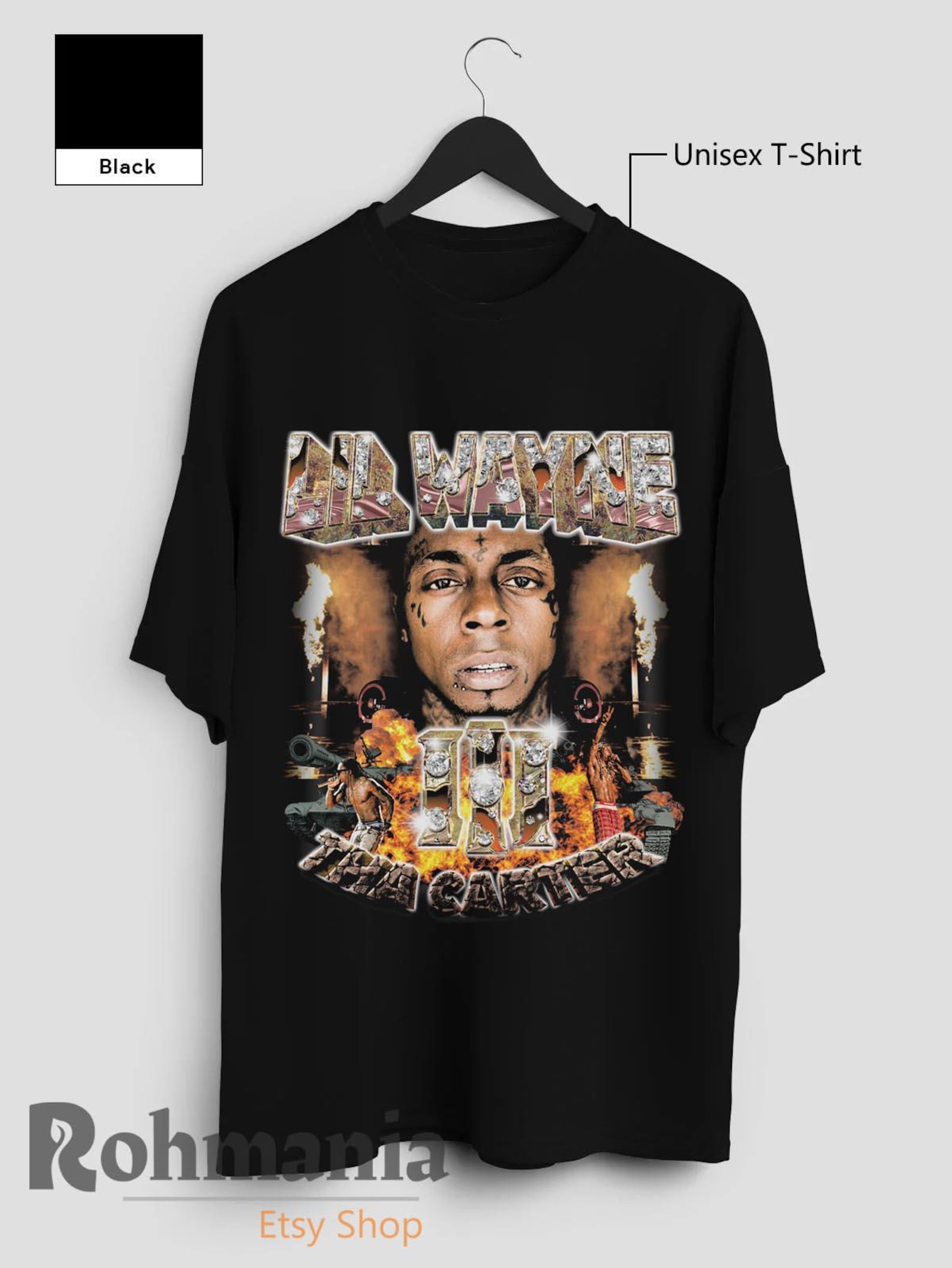 Lil Wayne Tha Carter T-Shirt: 90s Retro Rap Hip Hop Music Merch Shirt, SweaT-Shirts S