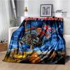 Rock Band I-Iron M-Maiden Printed Blanket Kids Warm Blankets Flannel Soft and Comfortable Blanket Bed Linings Birthday Gift