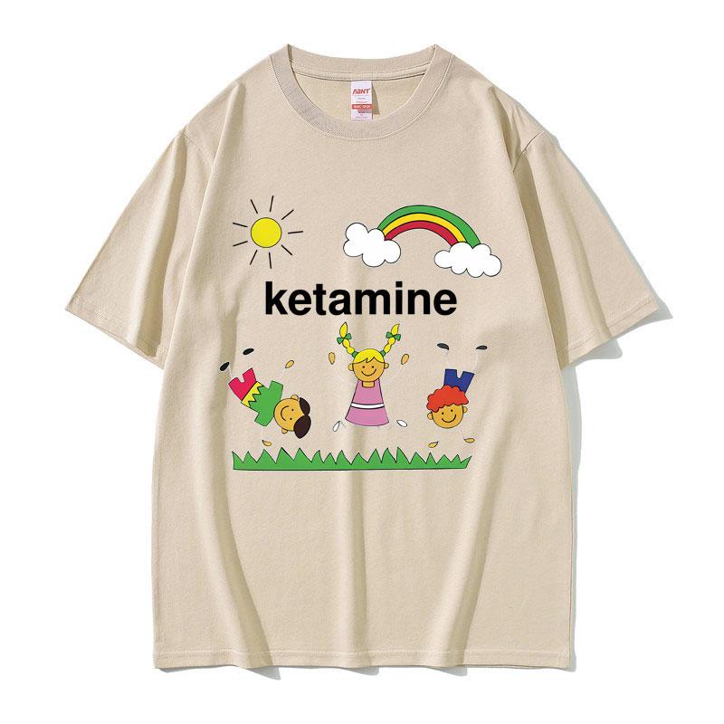 Ketamine Dancing Kids Dank Funny Meme T-shirt Men Women Fashion Casual Humor T-shirts Male Summer Cotton Short Sleeve T Shirt