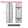 Modern Minimalist Wedding Dress Cover With Peva Fabric For Travel And Storage