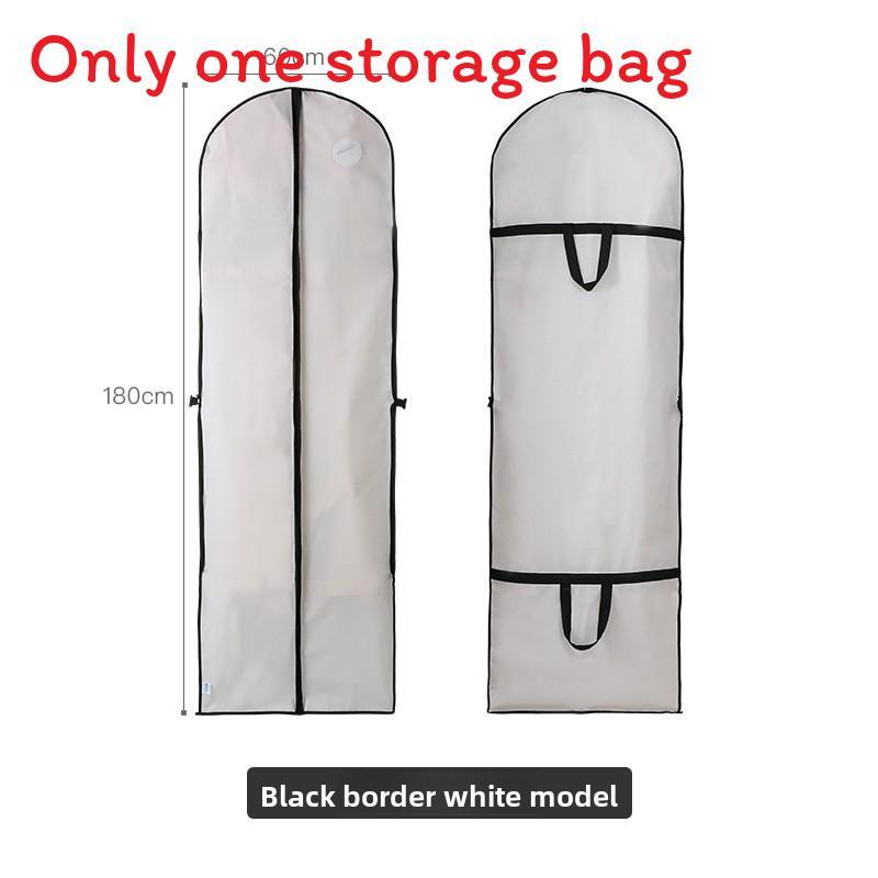 Modern Minimalist Wedding Dress Cover With Peva Fabric For Travel And Storage