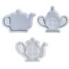 Silicone Resin Cup Pad Moulds Teapot Shape Resin Coasters Molds Silicone Craft Molds Suitable for Craft Enthusiasts