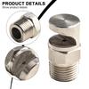 Boomless Nozzle Spray Width Easy Installation Efficient And Effective Stainless Steel Wide Spray Width Coverage