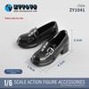 ZYTOYS ZY1041 1/6 Scale French Round Toe Leather Loafers for Student Girl Dolls