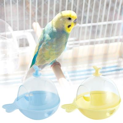 Parakeet Bath Hangable Large Multifunctional Toys Bird Cage Toys Parrot Bathtub For Indoor Home Cockatiel Finches Parakeet