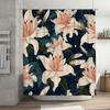 Stylish Bath Shower Curtain Floral Pattern for Bathroom Decorations Waterproof Fabric Various Sizes Available