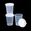 10Pcs Calibration Test 50ml Container with Lid Cup Measuring Cups