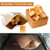 1PC Polyester Reusable Toaster Bag Snack Organizer Microwave Heating Sandwich Bags Reusable Baking Sheets Microwave Bags