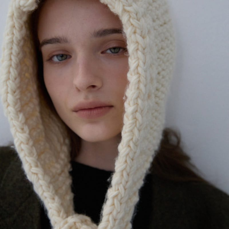 Marchen Chunky hand-made balaclava_4color