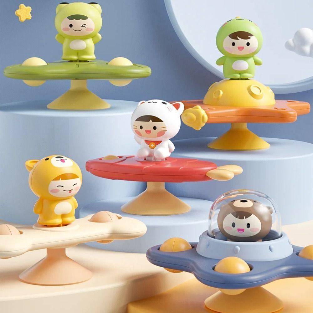 Anti-Anxiety Educational Spinning Top Toy Colorful Cute Animal Bath Toys  Kids