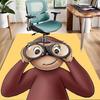 1pc Curious George (4) Design Area Rug - Non-Slip, Soft & Cozy Floor Mat for Living Room, Bedroom, Office - Indoor/Outdoor Decorative Carpet