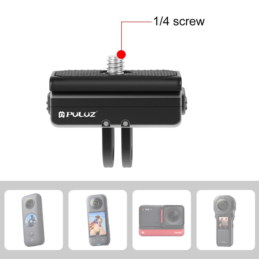 For Insta360 Ace/ Ace Pro/ X4 / X4 Air PULUZ Magnetic Quick Release Base Mount Insta360 GO Ultra GO3/ 3S/ DJI Osmo Action 5 Pro