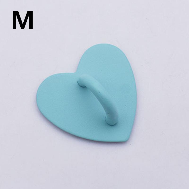 New Cute Phone Case Finger Ring Holder Adhesive Metal Heart Phone Case Stand Buckle Fashion Clasp Keychain Charms Jewelry