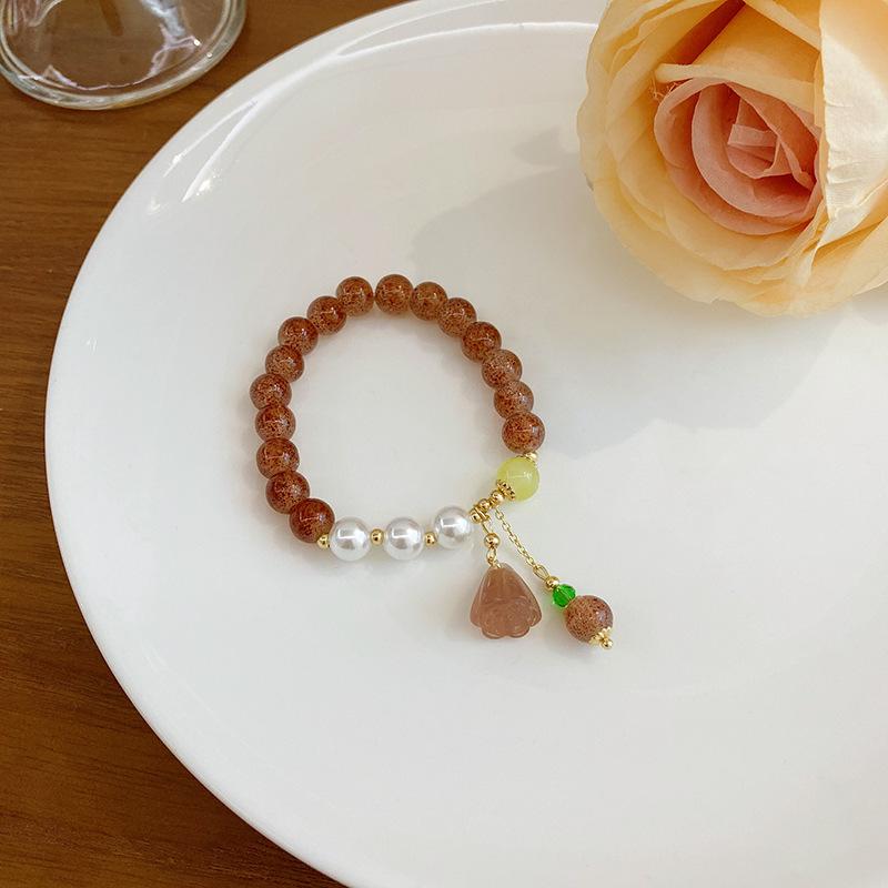 ins style pearl bracelet girls retro niche temperament beaded bracelet high-end couple girlfriend jewelry