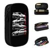 JDM Legends Pencil Case Lovely Japanese Car Pen Box Bags Student Large Storage Students School Gift Pencilcases