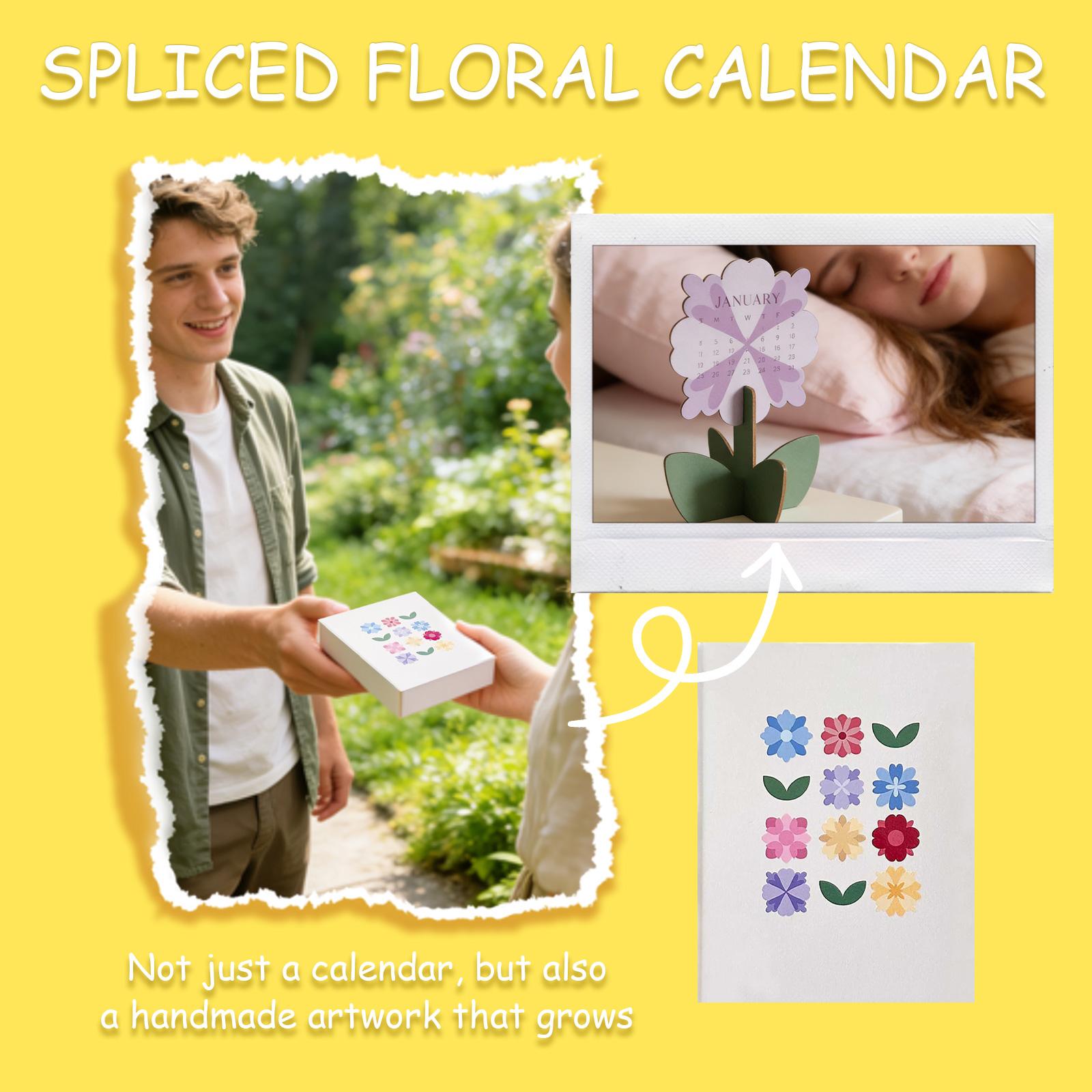

Floral Desktop Calendar One Size білий