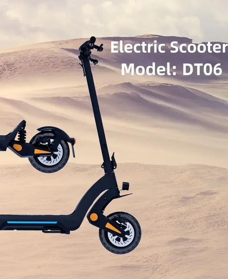 2026 New E-Scooter New model DT06 1900W Peak Power 60V18.2AH Battery 11‘’ Fat Tire Adult Electric Scooter.