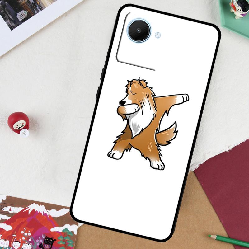 

Shetland Sheepdog Dog For Realme GT 7 Pro GT 6 5 6T 10 11 12 13 14 Pro Plus C61 C53 C51 C21Y C25S C75 C55 C67 Case Realme 13 Pro Plus
