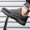 Genuine leather men's shoes 2025 spring new leather shoes outdoor hiking hiking shoes non-slip casual comfortable sports shoes men