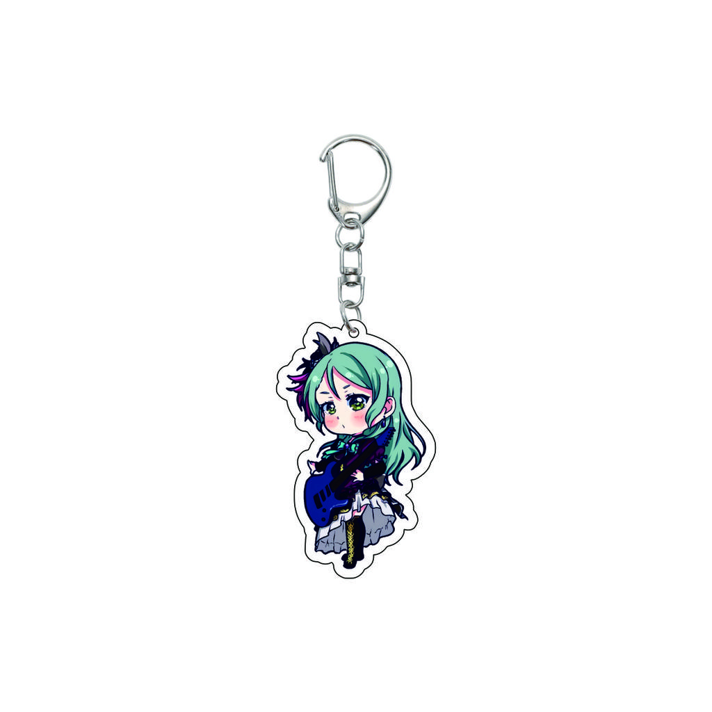 55MM Anime banG Dream Keychain Toyama Kasumi/Saya Yamabuki/Hanazono Tae Key Chain Acrylic Model Plate Christmas Gifts