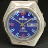 JAPAN VINTAGE RICOH R31 AUTOMATIC MENS BLUE COLOR DIAL WATCH a707734-1