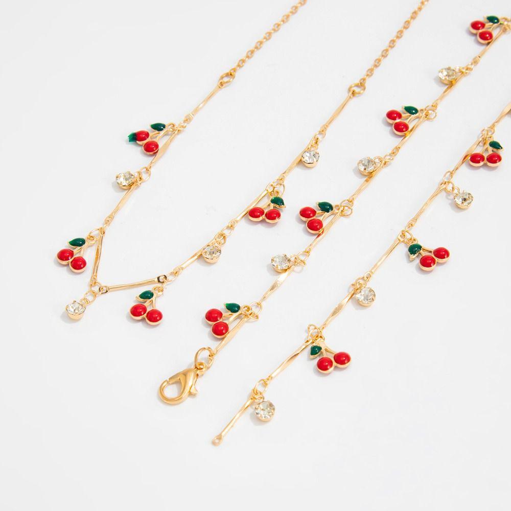 Gold Crystal Necklace Copper Women Long Necklace Personality Sweater Chain  Women