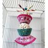 Jouet à mâcher pour oiseaux Boules naturelles en Sola Gâteau Broyeur pour perroquets Jouet de recherche de nourriture pour Calopsittes Perruches Conures Petits animaux