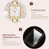 OLEVS Brand Square Quartz Watch New Diamond-encrusted Women's Watch